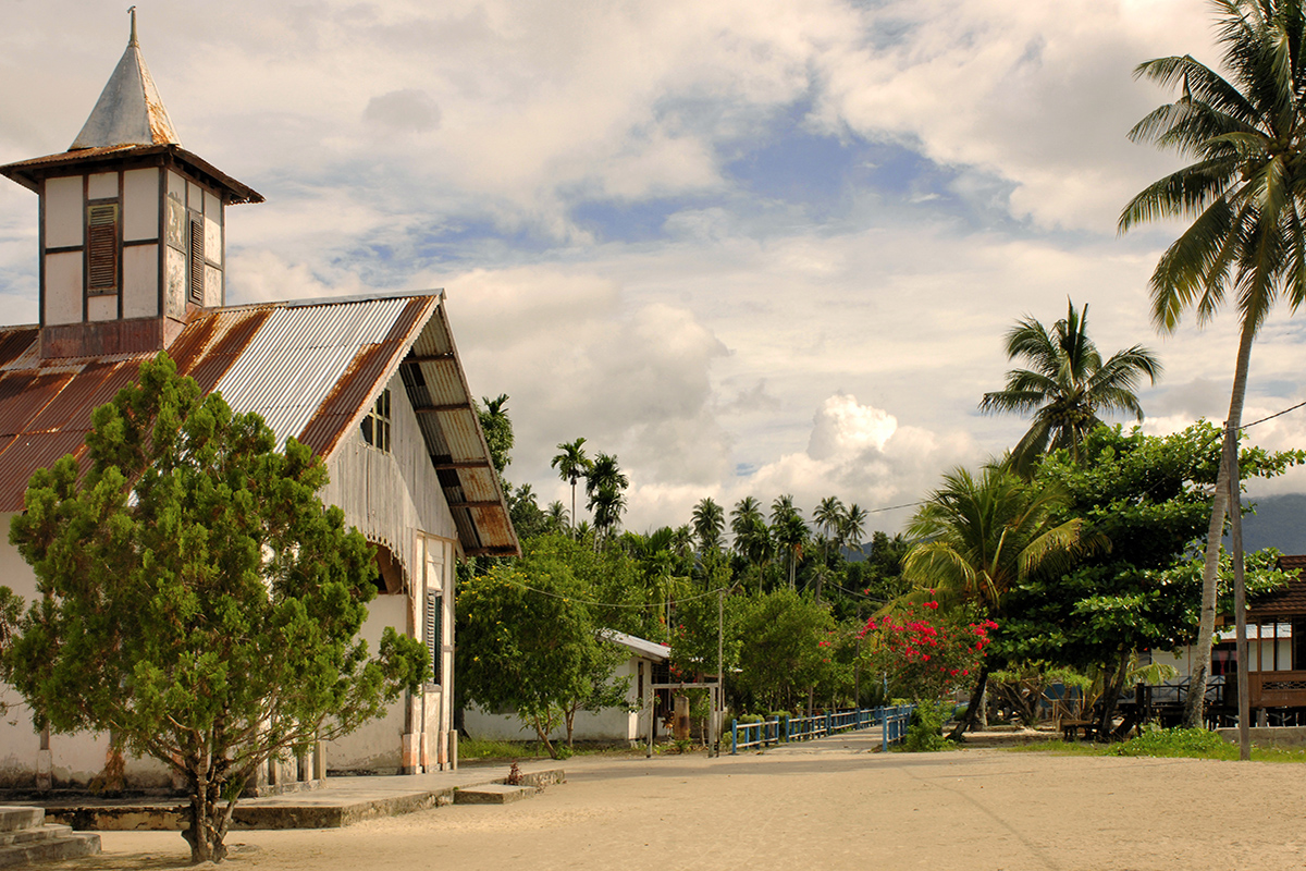 Arefi Village in Raja Ampat, Papua, Indonesia