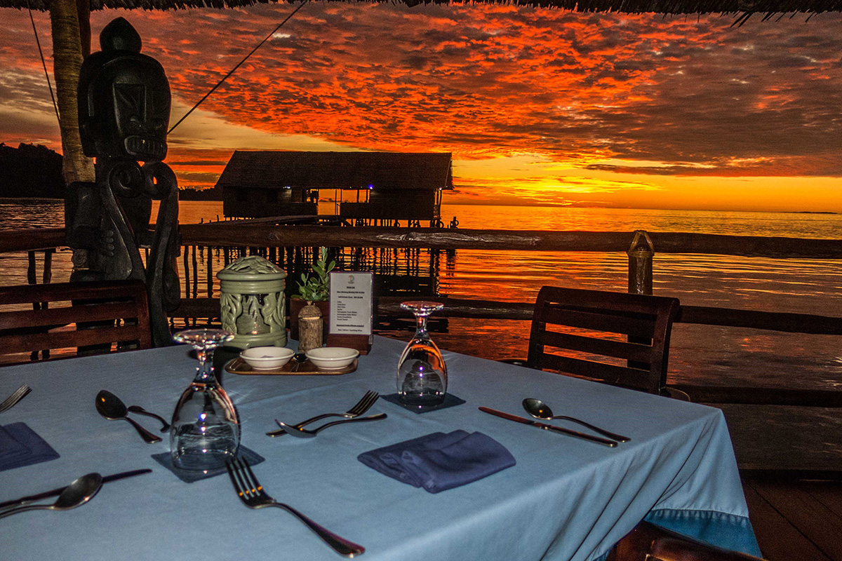 Overwater Bungalows at Papua Paradise in Raja Ampat